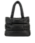 Pillow Tote, &pound;190, Handbags, Black, Leather, Front view